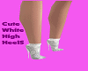 Cute White High Heels