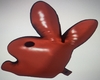 Red Latex Bunny