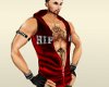 *M Red Hip Hop Hoody