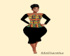 African knee dress 1