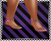 Purple Flower Sandals
