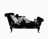 sofa black pvc