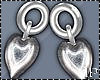 Silver Heart Earrings