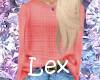 Lex~ Red Sweater