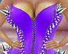 Purple LatexSpike Corset