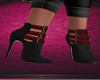 BLACK BOOT RED STRAPS