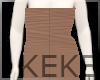 KEKE Ruched Brown Dress