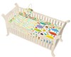 pastel baby crib