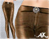 *Skinny satin tan brown
