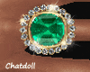 C]Emerald+ Dia Ring  (R)