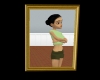 [ML] Gold frame on wall
