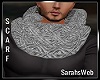 Gray Diamond Knit Scarf