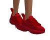 Bright Red Sneakers F