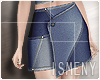 [Is] Denim Flap Skirt