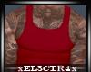 New Ink Red Top + Tats