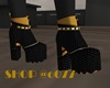 GOLD/BLK BOOTS