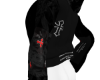 Red Chrome Cross Hoodie
