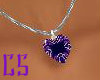 Purple<3Diamond Necklace