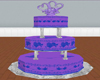Purple Blue Dove Cake