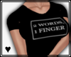 e 2 Words 1 Finger Tee