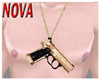 [Nova] Gold Gun Necklace
