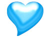 Blue Heart Sticker