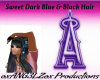 Sweet Dark Blue Hair 