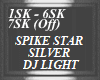 DJ LIGHTS SILVER SPIKES