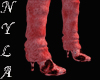 *Ny Red Fur Boots