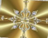Gold white diamonds room