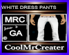 WHITE DRESS PANTS