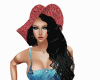 ch)Kiana hair&hat black