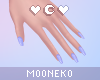 ♡ purple nails
