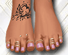 D| Foot + rings + tattoo