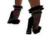 black lingerie shoes