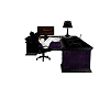 purple & black desk