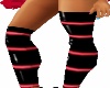 Pvc Red/Black Stockings