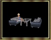 Blue Couch & Table Set