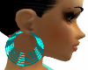 AC*Animated teal earring