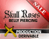 [X] Skull Belly Piercing