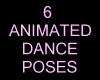 6 animated dance poses