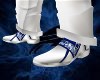 White W/ Blu Formal Shoe