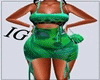 Full Outfits Green Doll