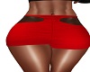 Slim Red & Blk Skirt