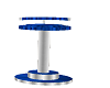 blue/silver  barstool