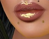 lower facial  gold Studs