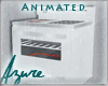 *A* White Animated Stove