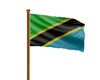 Flag Tanzania animating