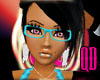 :QD:Aqua Nerd Glasses