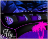 Purple Palm Sofa WP
